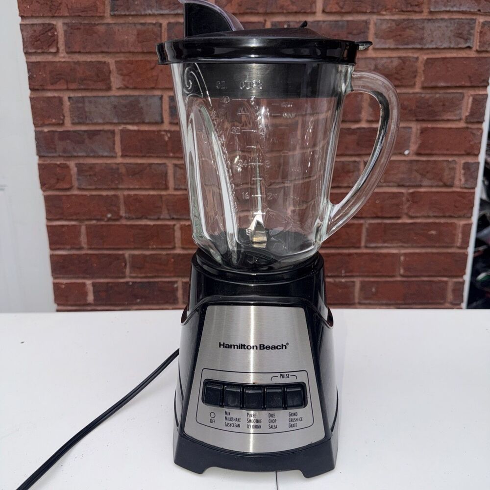 Hamilton Beach 58148A 12-Speed Blender 48oz Wave Glass Jar Stainless Tested￼
